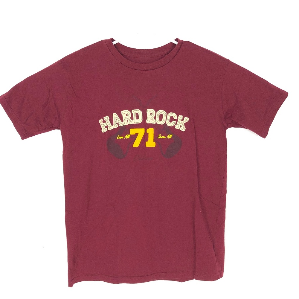 HARD ROCK CAFE Cancun Maroon T-Shirt size L